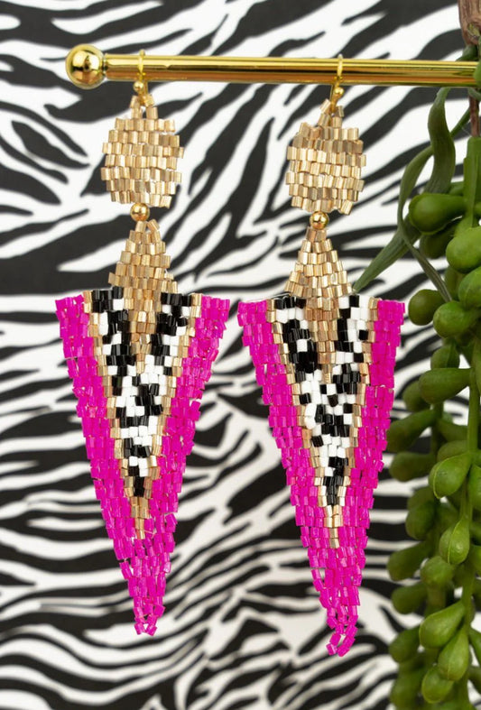 On-point Beaded Earrings