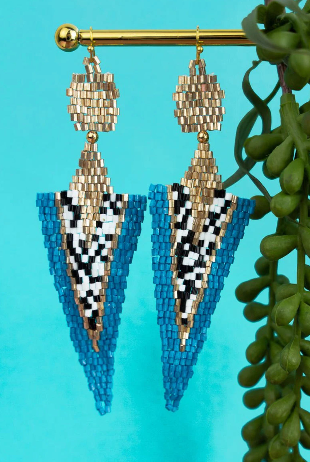 On-point Beaded Earrings