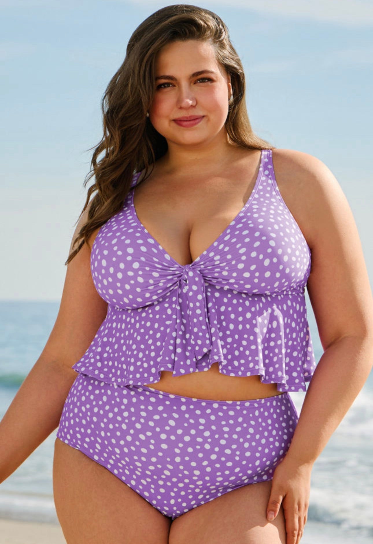 Dotted Darling Tankini - Curvy