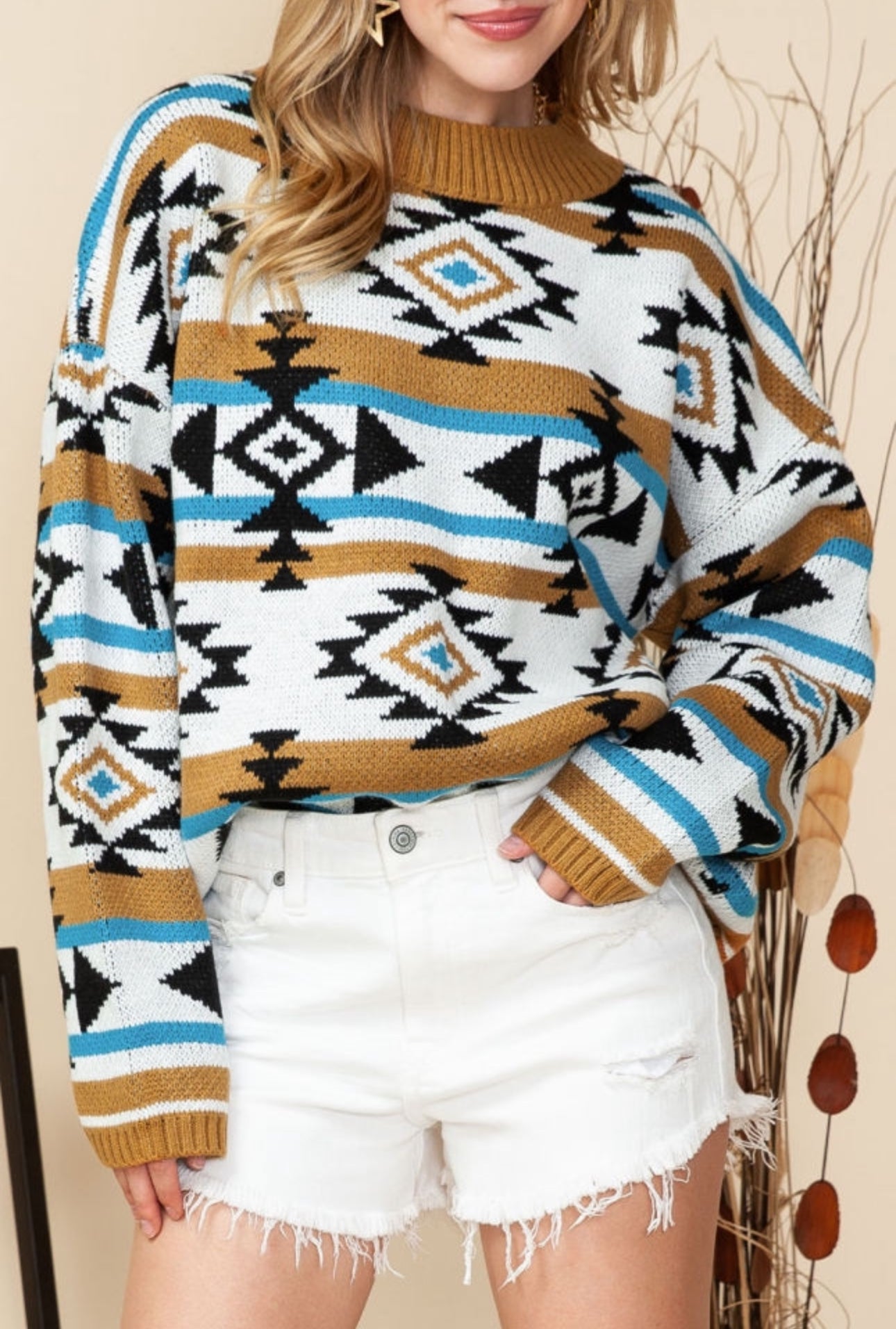 Aztec Knit Sweater
