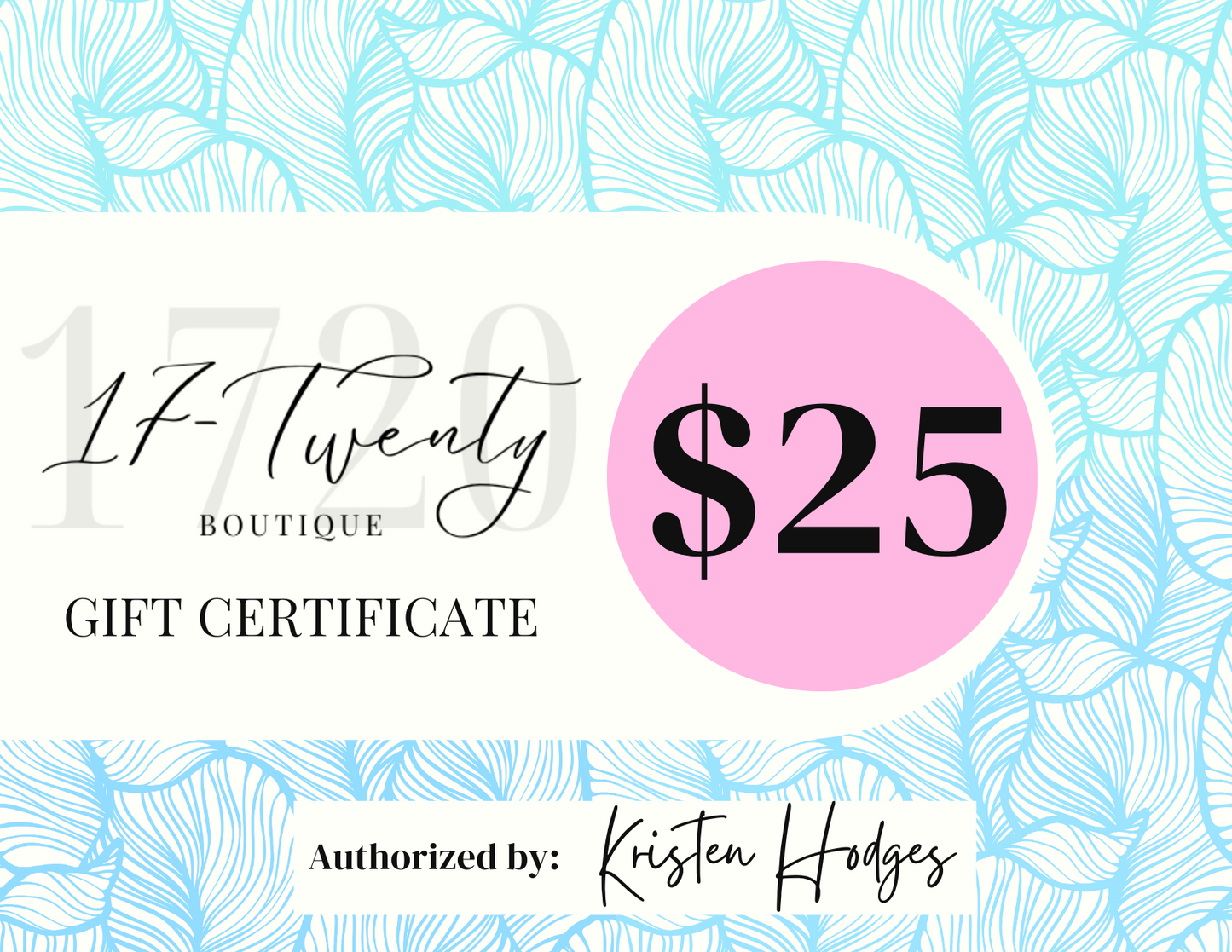 17-Twenty Boutique Gift Card