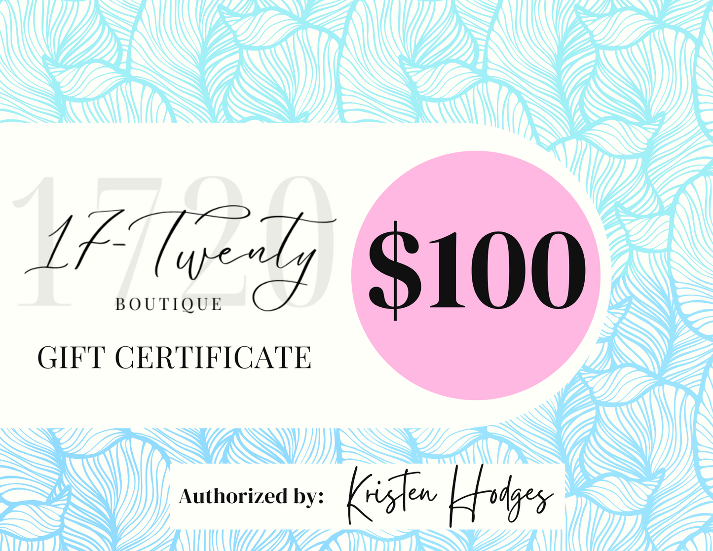 17-Twenty Boutique Gift Card